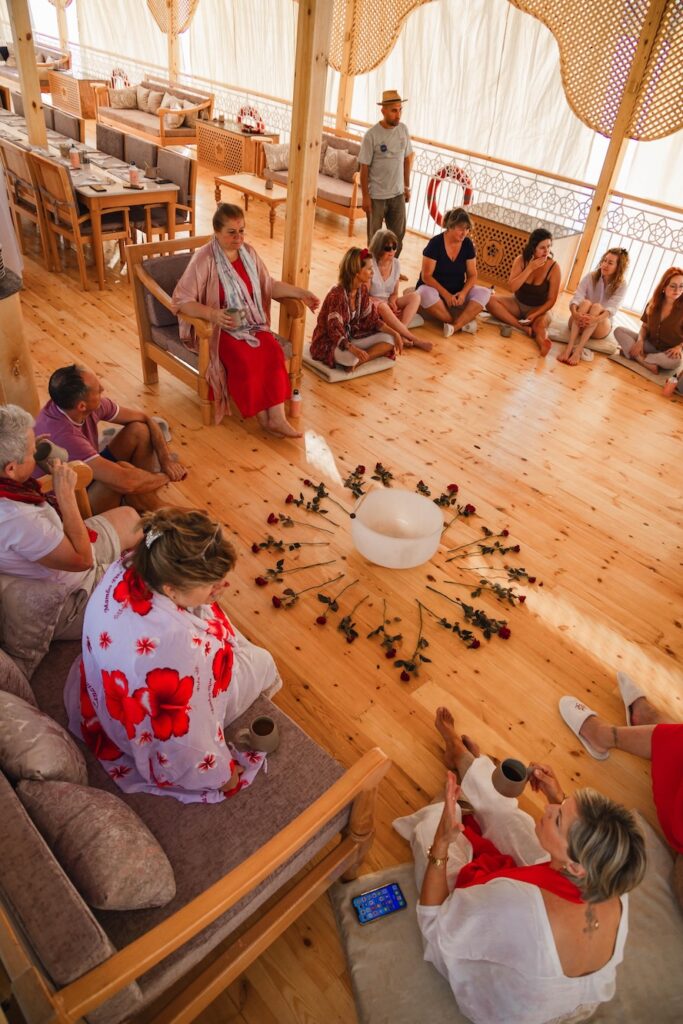 The Magdalena Temple Boat, sundeck ceremony